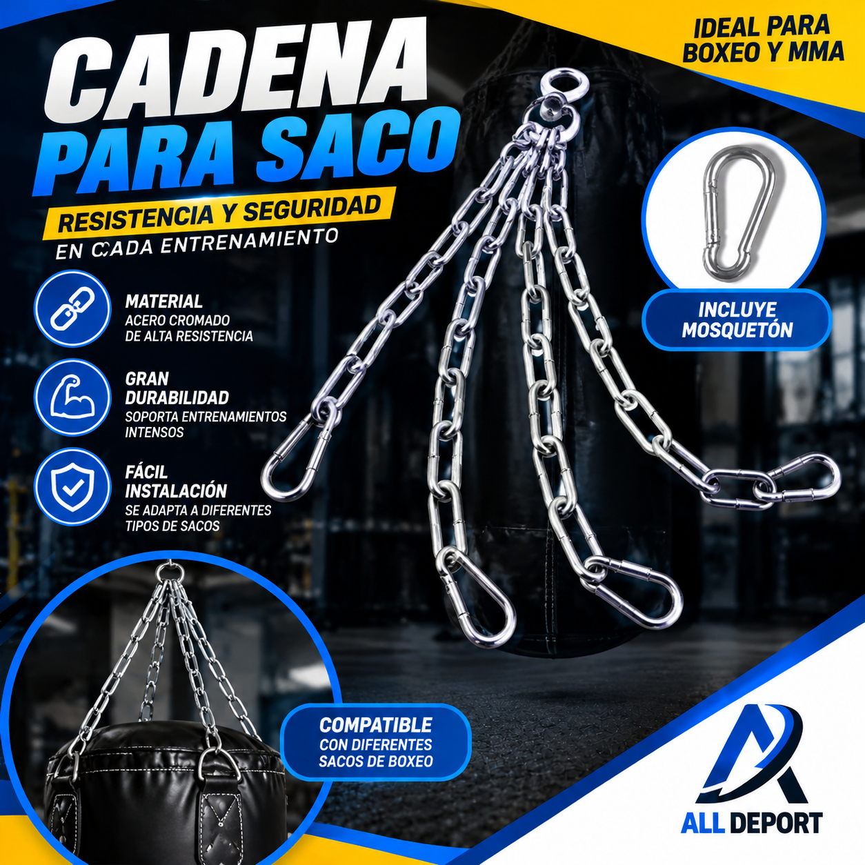 CADENA PARA SACO